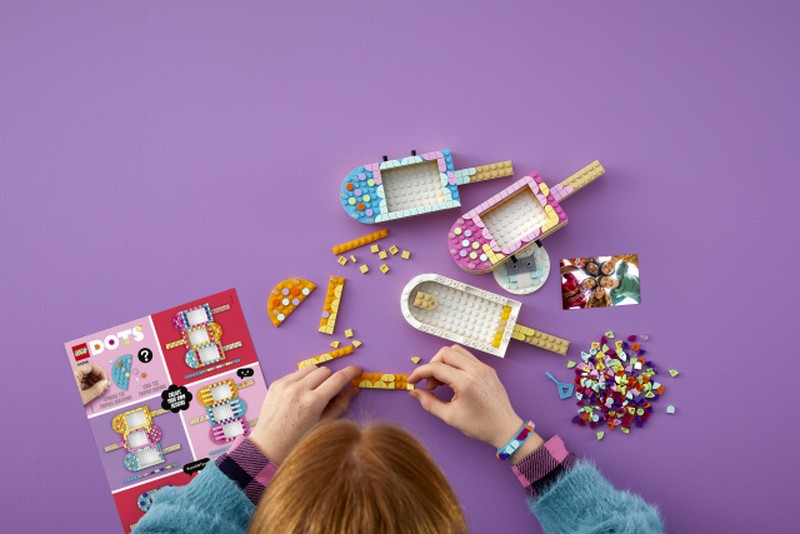 LEGO DOTS 41956 Fagylaltos képkeret és karkötő