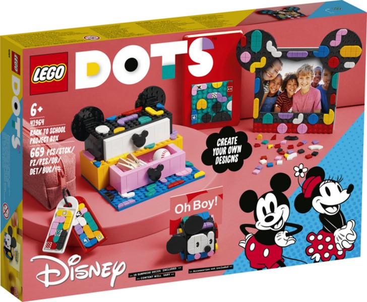 LEGO DOTS 41964 Mickey egér és Minnie egér tanévkezdő doboz
