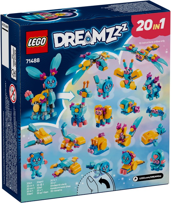 LEGO DREAMZzz 71488 Kreatív állatos kalandok Bunchuval