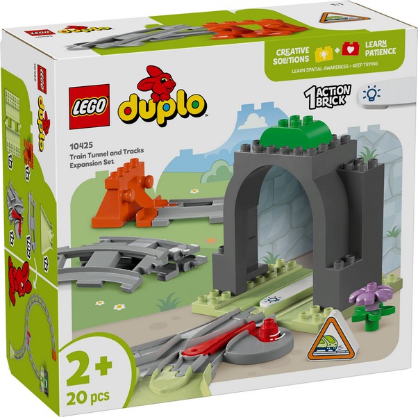 LEGO DUPLO 10425 Vonatalagút és sínek kiegészítő szett