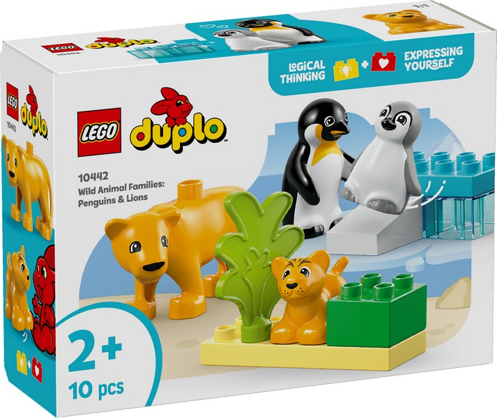 LEGO DUPLO 10442 Állatcsaládok a vadvilágban: Pingvinek és oroszlánok