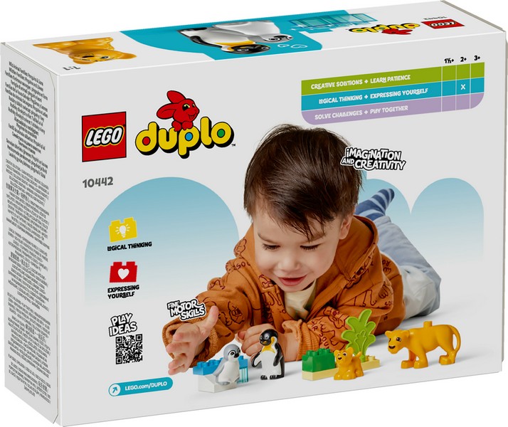 LEGO DUPLO 10442 Állatcsaládok a vadvilágban: Pingvinek és oroszlánok