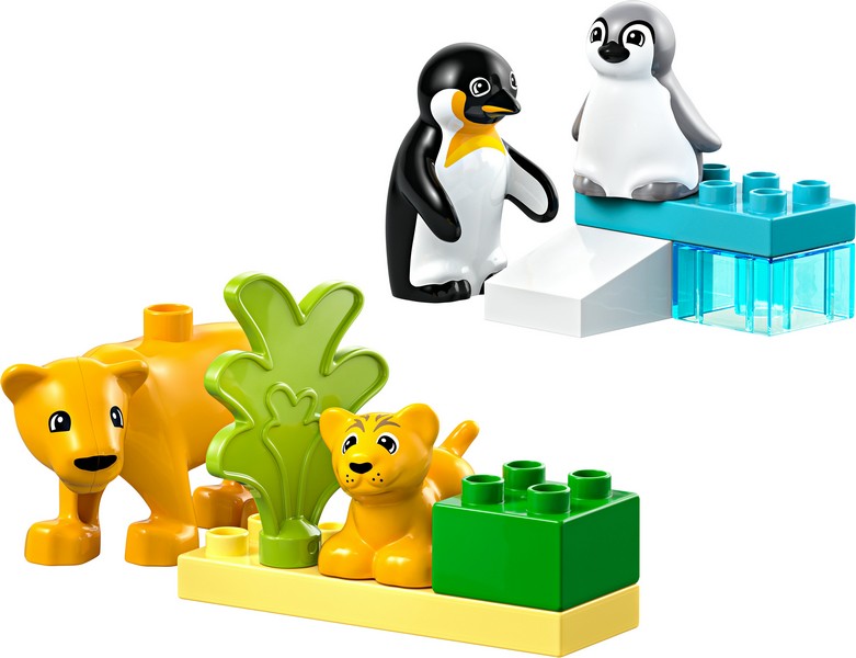 LEGO DUPLO 10442 Állatcsaládok a vadvilágban: Pingvinek és oroszlánok