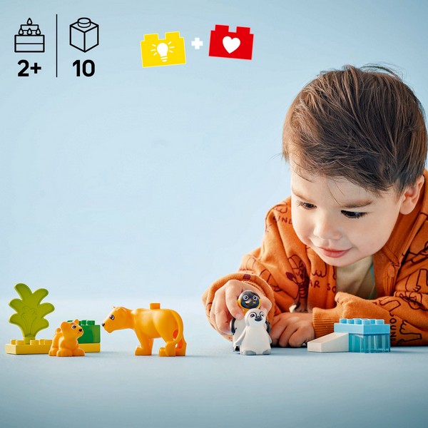 LEGO DUPLO 10442 Állatcsaládok a vadvilágban: Pingvinek és oroszlánok
