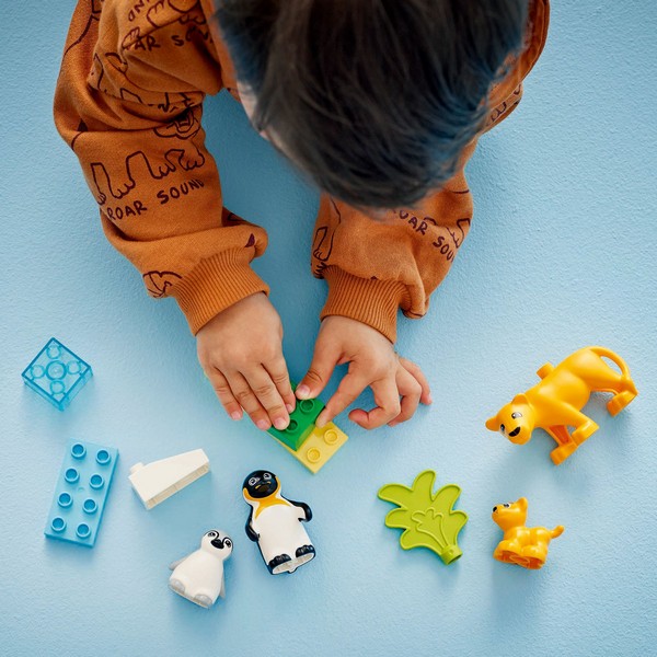 LEGO DUPLO 10442 Állatcsaládok a vadvilágban: Pingvinek és oroszlánok