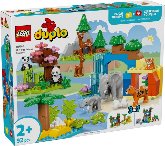 LEGO DUPLO 10446 3 az 1-ben Állatcsaládok A Vadvilágban