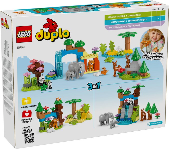LEGO DUPLO 10446 3 az 1-ben Állatcsaládok A Vadvilágban