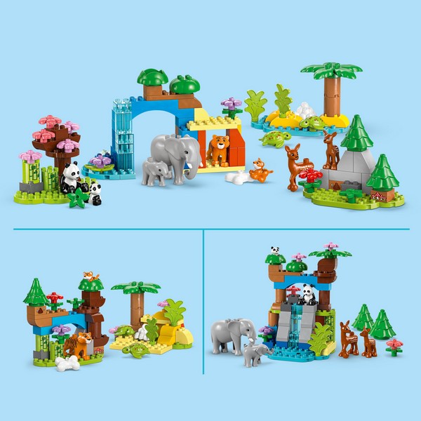 LEGO DUPLO 10446 3 az 1-ben Állatcsaládok A Vadvilágban