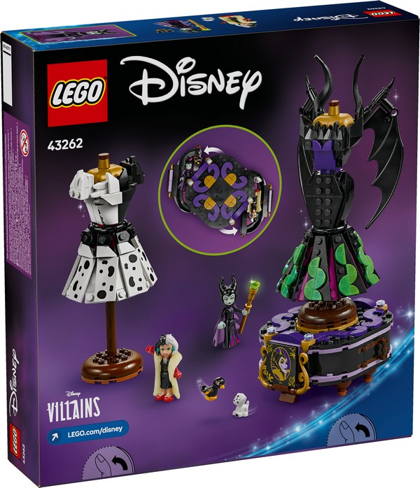 LEGO Disney 43262 Demóna És Szörnyella De Frász Ruhái