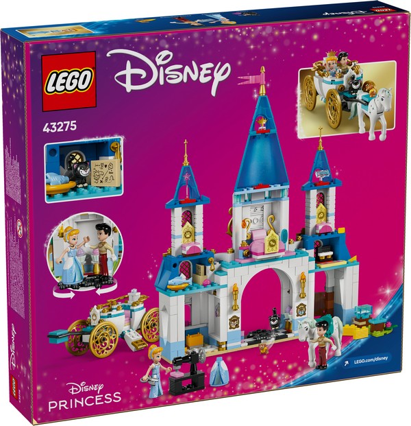 LEGO Disney Princess 43275 Hamupipőke Kastélya És Hintója