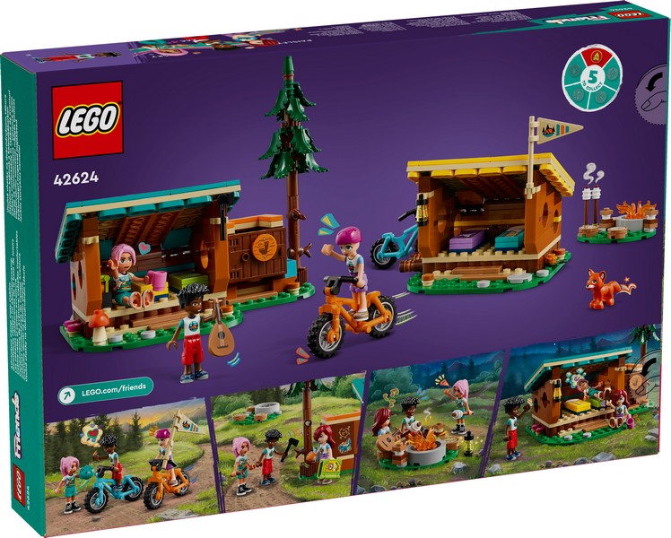 LEGO Friends 42624 Otthonos kabinok a kalandtáborban