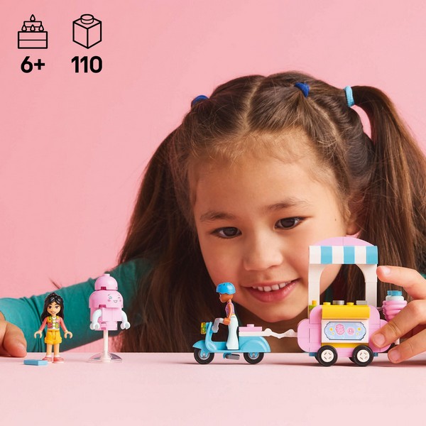 LEGO Friends 42643 Vattacukorárus pult és robogó