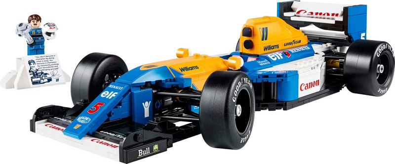 LEGO Icons 10353 Williams Racing Fw14B és Nigel Mansell