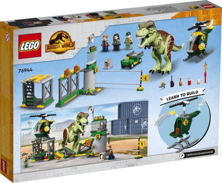 LEGO Jurassic World 76944 T-Rex dinoszaurusz szökés