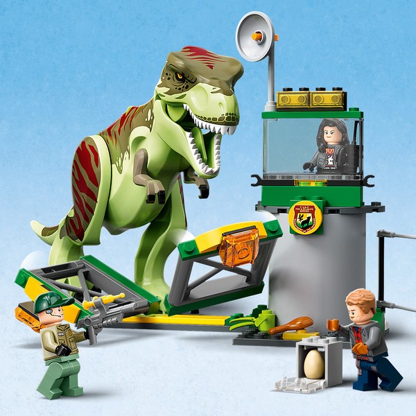 LEGO Jurassic World 76944 T-Rex dinoszaurusz szökés