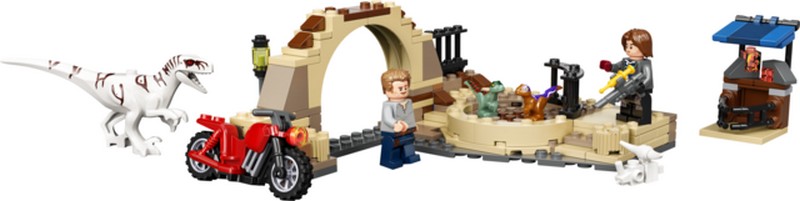 LEGO Jurassic World 76945 Atrociraptor dinoszaurusz: Motoros üldözés