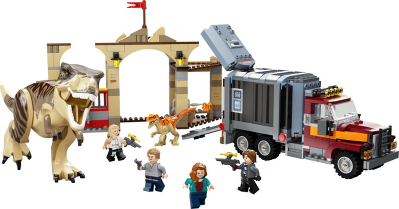 LEGO Jurassic World 76948 T-Rex és Atrociraptor dinoszaurusz szökése