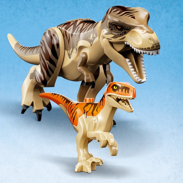 LEGO Jurassic World 76948 T-Rex és Atrociraptor dinoszaurusz szökése