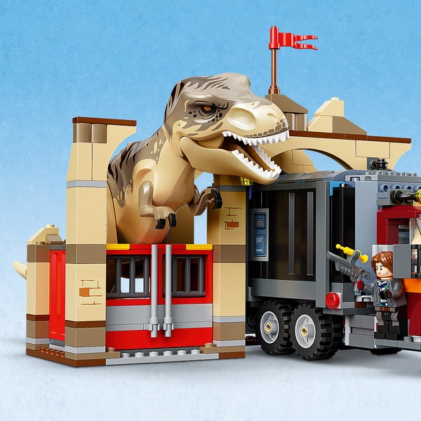LEGO Jurassic World 76948 T-Rex és Atrociraptor dinoszaurusz szökése