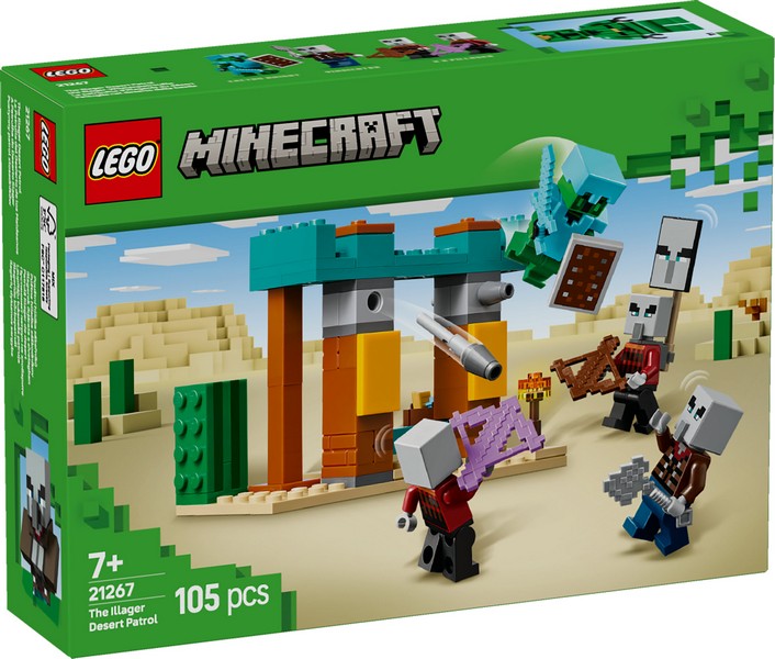 LEGO Minecraft 21267 Illagerek őrjárata a sivatagban