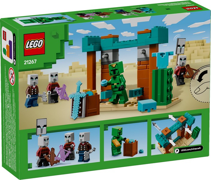 LEGO Minecraft 21267 Illagerek őrjárata a sivatagban
