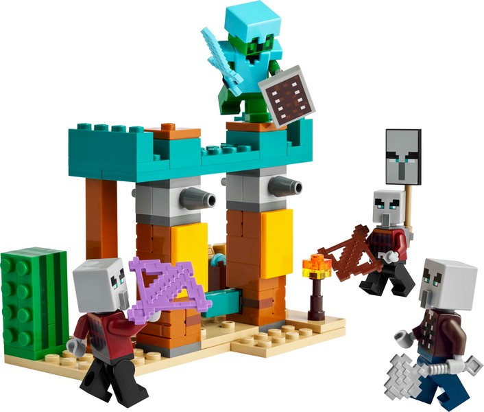 LEGO Minecraft 21267 Illagerek őrjárata a sivatagban