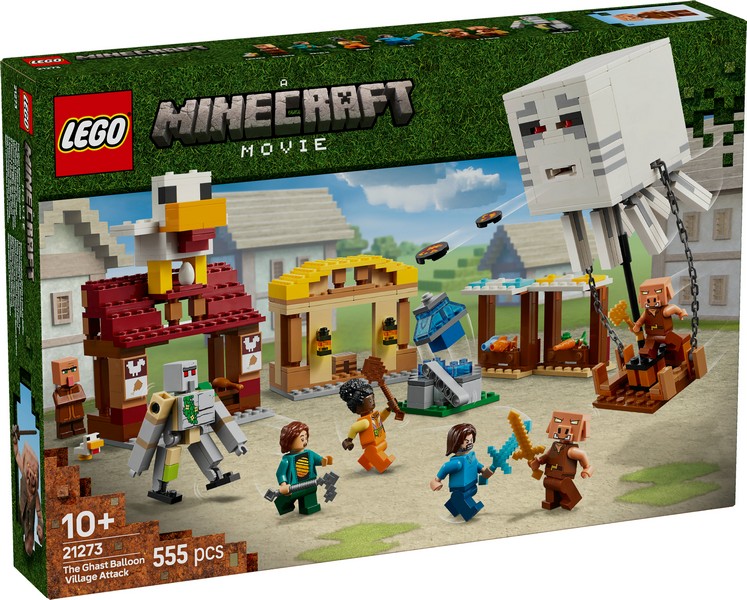 LEGO Minecraft 21273 A Szellemléghajó És Falutámadás