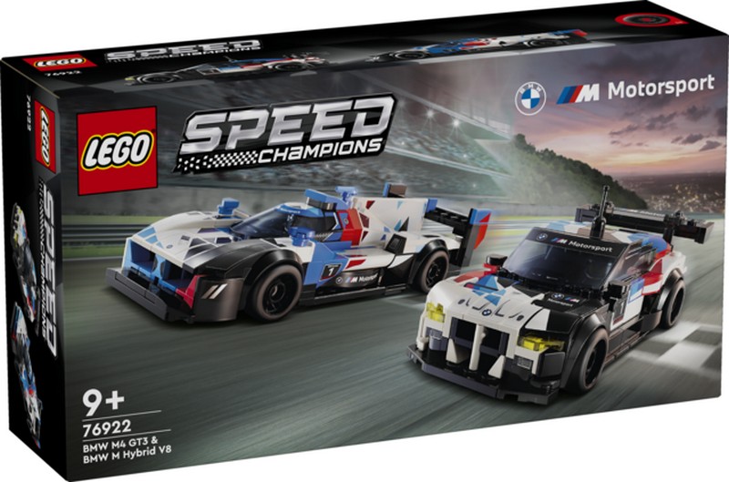 LEGO Speed Champions 76922 BMW M4 GT3 &amp; BMW M Hybrid V8 Versenyautók