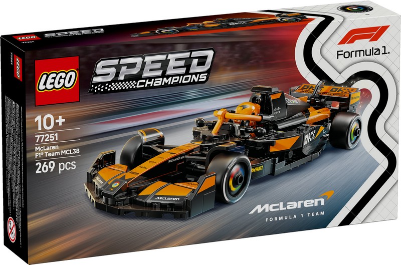 LEGO Speed Champions 77251 Mclaren F1 Team Mcl38 Versenyautó