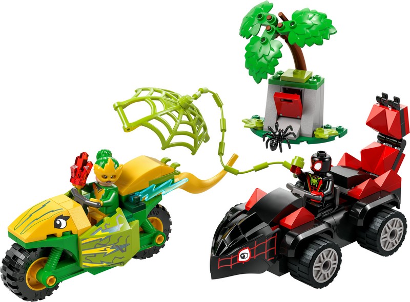 LEGO Spidey 11198 Spin és Electro: Üldözés a dinójárművel