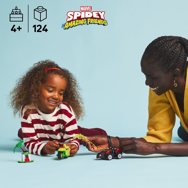 LEGO Spidey 11198 Spin és Electro: Üldözés a dinójárművel