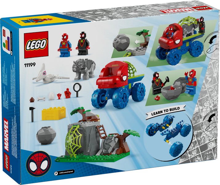 LEGO Spidey 11199 Pókcsapat: Mentőakció A Dinómarkolóval