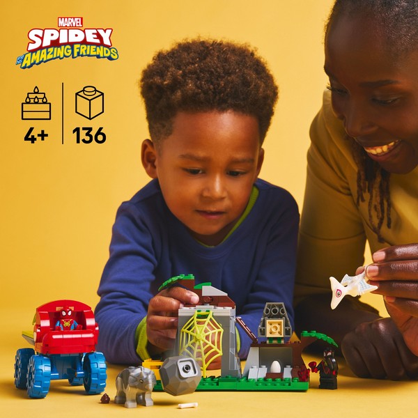 LEGO Spidey 11199 Pókcsapat: Mentőakció A Dinómarkolóval