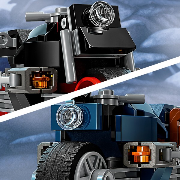 LEGO Super Heroes 76260 Fekete Özvegy és Amerika Kapitány motorkerékpárok