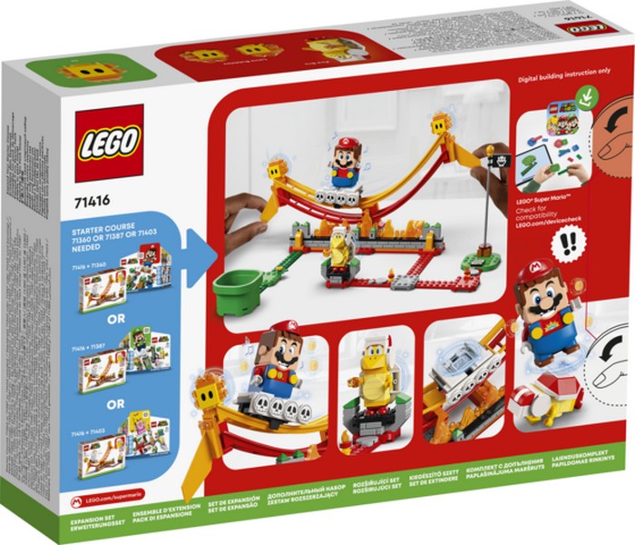 LEGO Super Mario 71416 Lávahullám-lovaglás kiegészítő szett