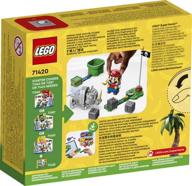LEGO Super Mario 71420 Rambi az orrszarvú kiegészítő szett