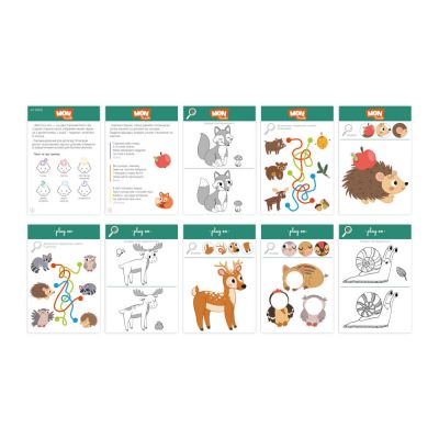 MON Puzzle 2 az 1-ben játék - Erdei állatok