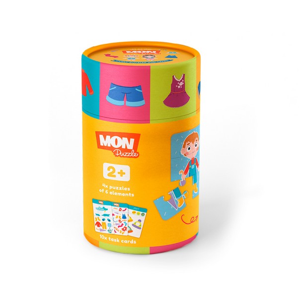 MON Puzzle 2 az 1-ben játék - Öltözködés és évszakok