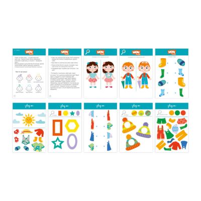MON Puzzle 2 az 1-ben játék - Öltözködés és évszakok