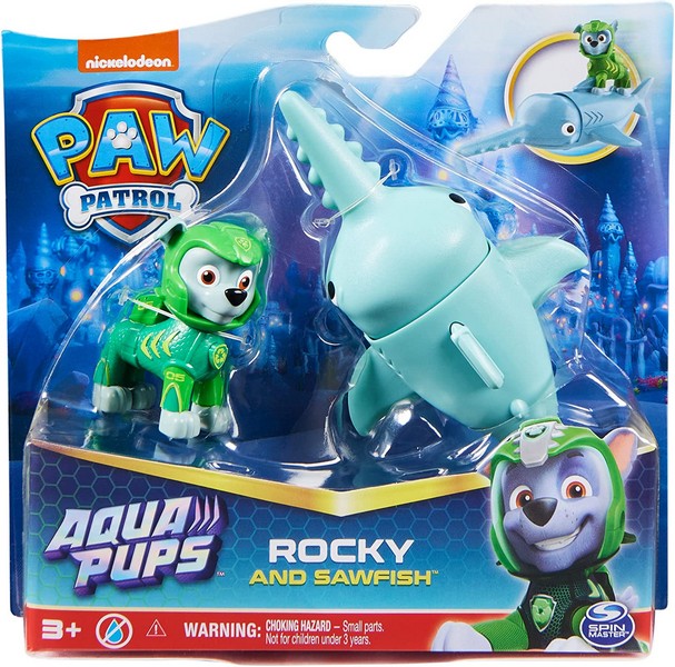 Mancs őrjárat Aqua Pups hősök Rocky
