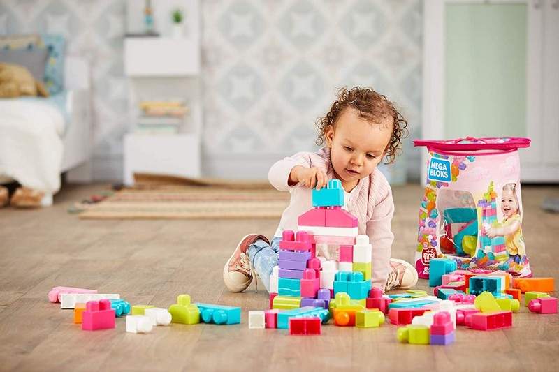 Mega Bloks Óriás Építőcsomagok (80 db) - Pink