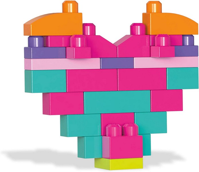 Mega Bloks Óriás Építőcsomagok (80 db) - Pink