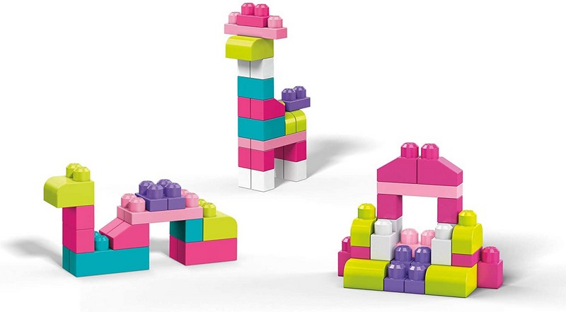 Mega Bloks Óriás Építőcsomagok (80 db) - Pink