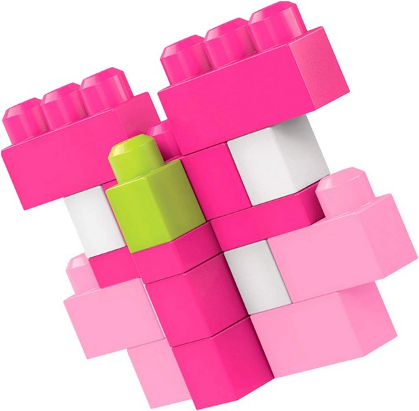 Mega Bloks Óriás Építőcsomagok (80 db) - Pink