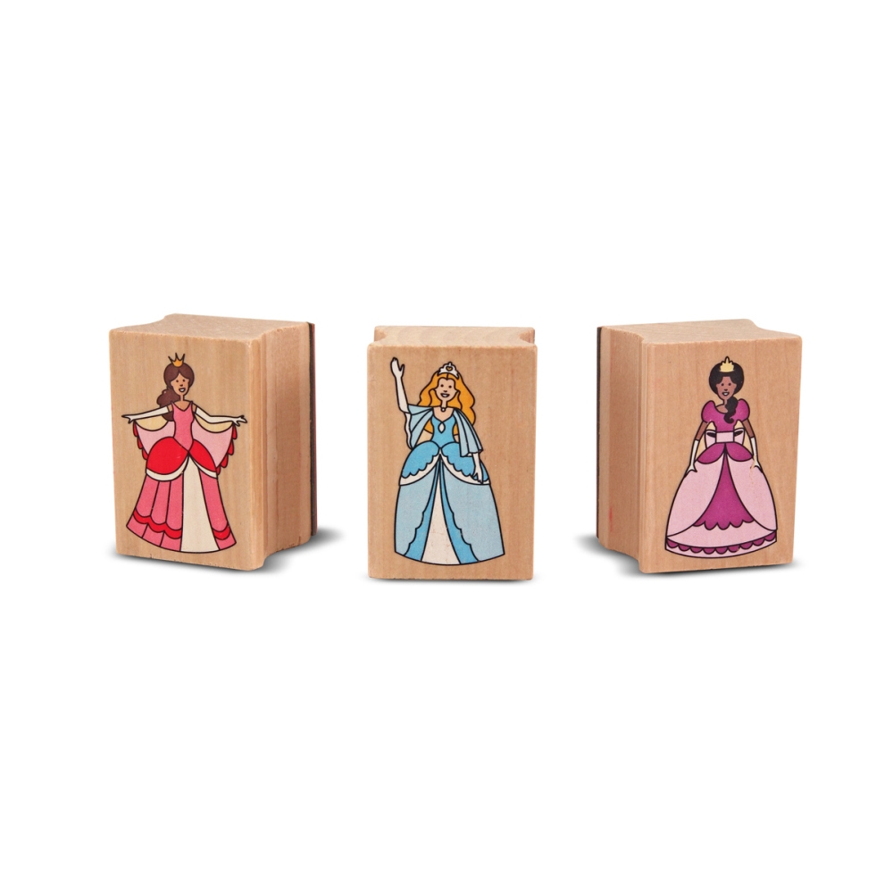 Melissa &amp; Doug Fa nyomda készlet ceruzákkal Hercegnők
