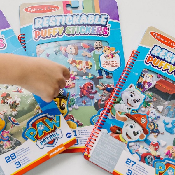 Melissa &amp; Doug Pufi Matrica Füzet Mancs Őrjárat Kaland Öböl