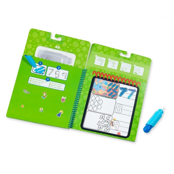 Melissa &amp; Doug Rajzolás Vízzel Azúrkék Nyomok És Te - Számolás