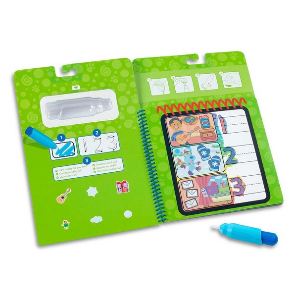 Melissa &amp; Doug Rajzolás Vízzel Azúrkék Nyomok És Te - Számolás