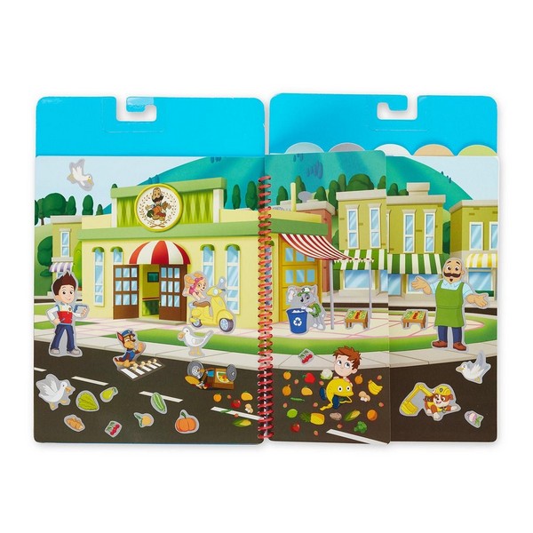 Melissa &amp; Doug Újrahasználható Matrica Füzet Mancs Őrjárat Kaland Öböl