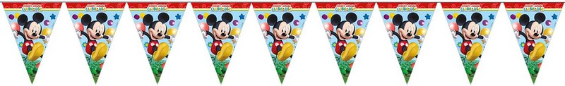 Mickey Egér Parti Zászlófüzér 230 cm